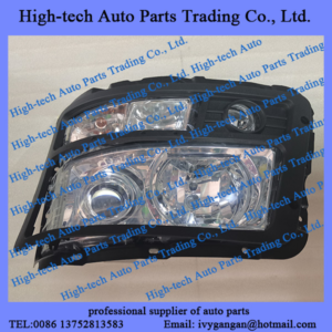 SHAANXI SHACMAN truck F2000 F3000 X3000 M3000S spare parts HEAD LIGHT LEFT ON FULL BEAM DZ93189723010 PHARE COMPLET CAMION SHACMAN 93189723010