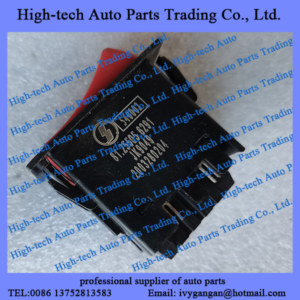 SHACMAN truck F2000 F3000 X3000 M3000S spare parts emergency alarm switch 81.25505.6291 INTERRUPTEUR DOUBLE CLIGNOTANT CAMION SHACMAN 81255056291