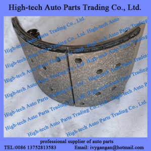 XCMG HANVAN truck HANDE axle spare parts rear brake shoe DZ9112340061 MACHOIRE DE FREIN ARR CAMION SHACMAN 9112340061