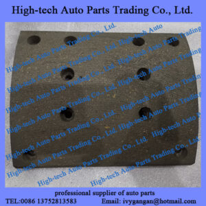 Beiben truck parts north benz rear brake lining 19488-17 GARNITURE ARRIERE STD