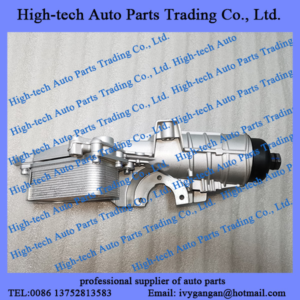 Weichai RA425 RA428 engine spare parts oil cooler assembly 1002916449 REFROIDISSEUR HUILE MOTEUR for Yutong bus, King Long bus