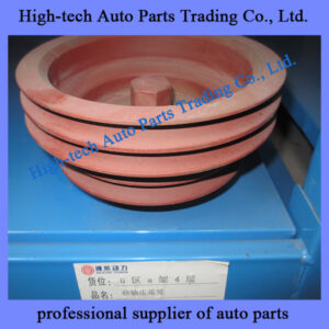 Weichai WD615 WP10 engine crankshaft belt pulley, crank pulley, crankshaft belt tensioner 612600020537 POULIE MOTEUR