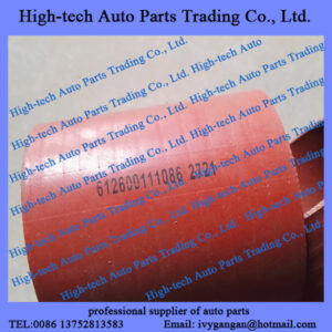 Weichai WP7 WP10 WD615 WD12 WD618 engine turbocharger connecting hose 612600111086 TUYAU for Beiben truck, North Benz, Hongyan, Genlyon, Shacman, JAC, Foton, Auman truck CAMC